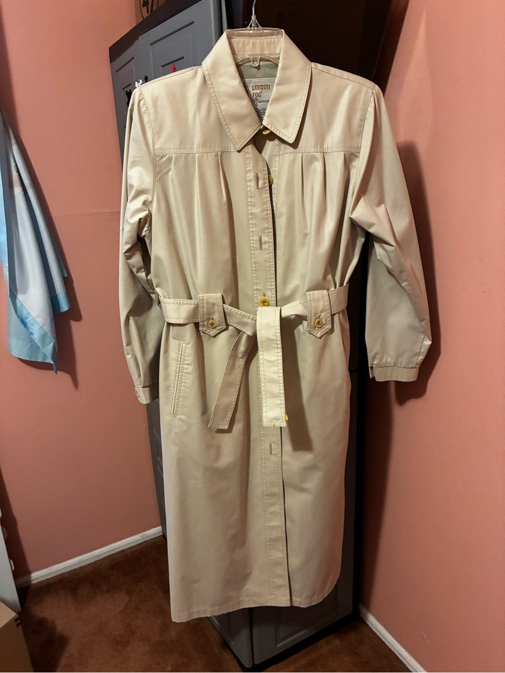 Vintage London Fog Maincoats Trench Coat Size 6 Made in USA